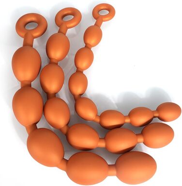 Анальні кулі Jixaxe з силікону: кулі-анальні плаґи для сексуальної стимуляції (5 кульок)