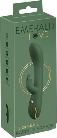 Елегантний вібратор для інтимної стимуляції Rabbit Grün/Gold, 3.0-4.1 см