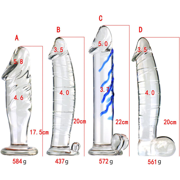 Скляний анальний плагін Hrekssi для стимуляції G-точки та аногеального масажу, для жінок та чоловіків