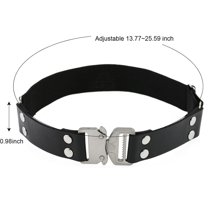 Жіночі готичні набедрені стрічки KUFUN, 2 шт., регульована пряжка, високі панчохи чорного кольору