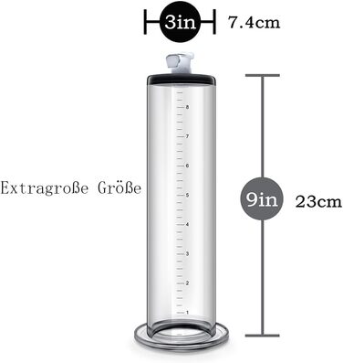 Вакуумна помпа для збільшення пеніса Jomyu з манометром та ручкою - для чоловіків