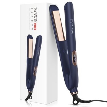 Випрямляч для волосся 2 в 1 PARWIN PRO BEAUTY: стайлер для випрямлення та завивки з нано-титановим покриттям, іонізацією та LCD-дисплеєм (130-230°C)