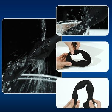 Анавібратор SXOVO з нагріванням, електростимуляція, 10 режимів вібрації та 5 режимів розряду. Підходить для чоловіків, жінок, пар. Матеріал: силікон.