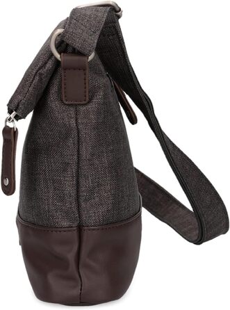 Жіноча сумка-кросбоді Zwei Olli OT6 Rolltop, водонепроникна сумка через плече 2.4 л, двоколірний дизайн (Espresso)