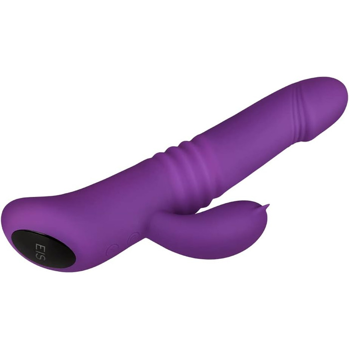 Вібратор EIS, кролик, 22,5 см, водонепроникний, акумуляторний, з нагріванням, з м'якого силікону