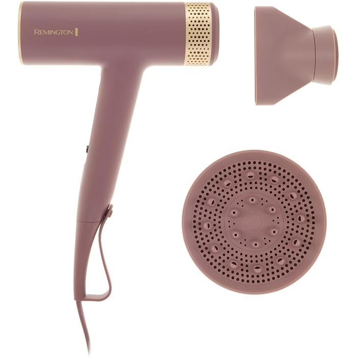 Фен для волосся Remington AIRvive EC8930 з безщітковим цифровим двигуном, іонною технологією та анти-фриз ефектом, 12 рівнів налаштувань, дифузор та насадка для стайлінгу