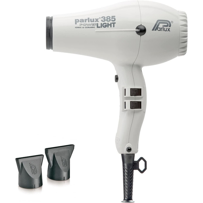 Професійний фен для волосся Parlux 385 Powerlight Ionic & Ceramic, білий
