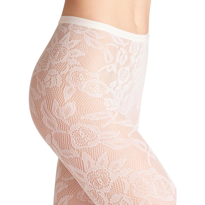 Штрипки FALKE x Kaviar Gauche для жінок, прозорі, розкішні, для весілля, без гумки, тонка шва на кінчику, м'яка тканина, білий перламутр, S-M, 1 шт.