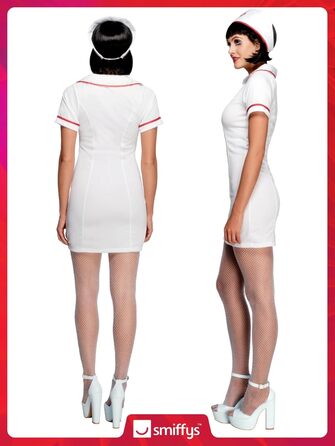 Костюм сестри милосердя Fever для жінок, сукня та головний убір, 22016, для Хелловіну