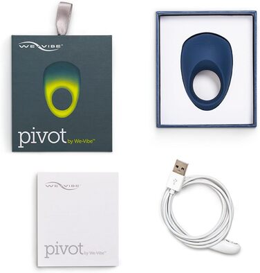 We-Vibe Pivot - вібруючий кільцевий масажер для чоловіків з силікону, Bluetooth, водонепроникний, блакитний