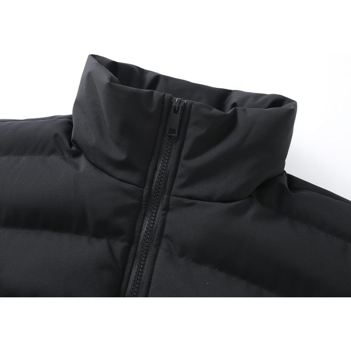 Чоловіча зимова стібана жилетка Allthemen, утеплена легка outdoor-жилетка, чорна (S)