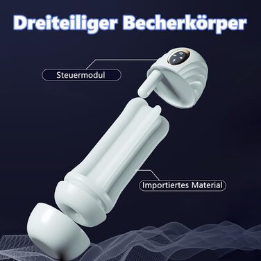 Електричний мастурбатор з телескопічною функцією та 3D-вагінальним дизайном для чоловіків. Стимулятор пеніса, тренажер, секс-іграшка.