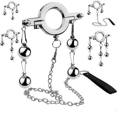Кільце для яєчок, натягувач пеніса, сталевий, з металевими кульками. Кільце для пеніса, секс-іграшки для чоловіків. (2 стилі кульок + мотузка)