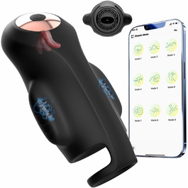 Електричний мастурбатор для чоловіків з пультом керування: 9 режимів, вібрація, стимуляція головки, іграшки для дорослих