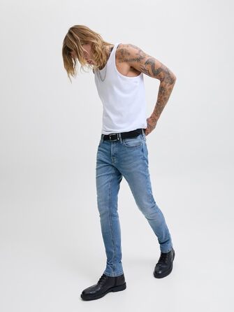 Чоловічі джинси Jack & Jones Glenn Original Slim Fit, синій денім (36W / 30L)