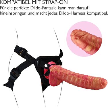 MOCOYA Дільдо для жінок, реалістичний, з сильним присоском, для анального сексу, червоний, 22 см