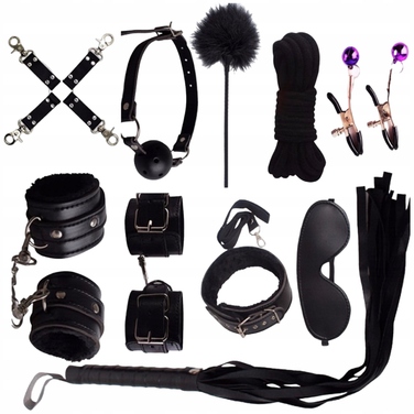 BDSM набір LoveSex, червоний, 12 предметів