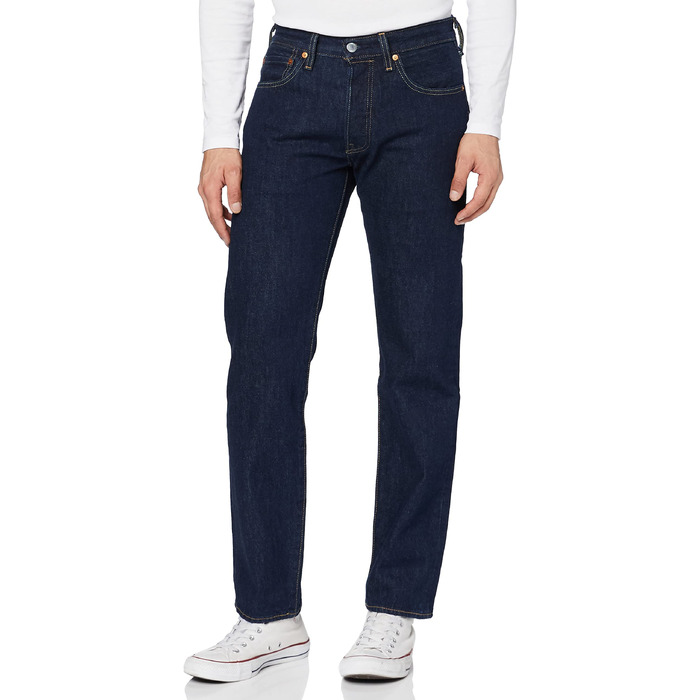 Чоловічі джинси Levi's 501 Original Fit One Wash, сині, 34W / 32L