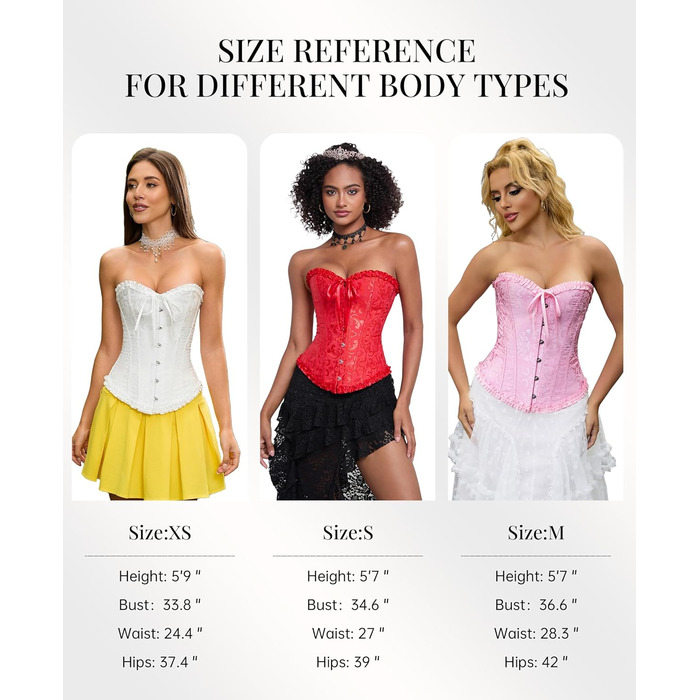 Корсет-топ SZIVYSHI Daen Vollbrust: готичний корсет, бюстгальтер-корсе, вінтажний корсаж (L, ультрафіолетовий)