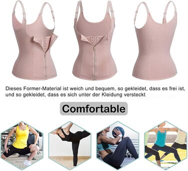Корсет для живота та талії Gotoly Daen, фігуроформуючий боді, бежевий (XXL)