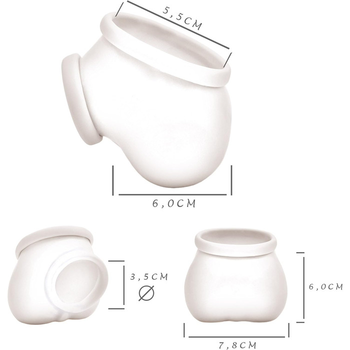 Латексний пеніс-чохол TOYLIE неоновий помаранчевий - Пеніс-чохол з кільцем 3,5 см (розтяжний) на стеблі та мошонці - Зроблено в Німеччині