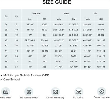 Світшот WIN.MAX з цілісною конструкцією та підкладкою, купальник великого розміру для жінок, вінтажний пуш-ап монокіні з квітковим принтом гібіскуса, для бюстгальтерів C до DD, розмір 42