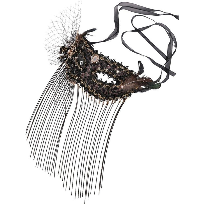 Чорна мереживна маска Wudaizhi: вінтажна елегантність для карнавалу та косплею