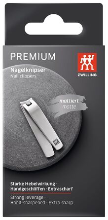 Кусачки для нігтів Zwilling Premium (для пальців рук та ніг), гіпоалергенні, з вигнутим лезом та підсиленим важелем, сріблясті, 60 мм
