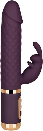 Перлинний вібратор EIS з ромбовим візерунком | Водонепроникний (IPX7) та перезаряджуваний секс-іграшка | 7 програм вібрації та 5 рівнів ротації | Зі шкірно-дружнього силікону | 23,5 см