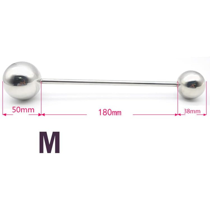 Анальний масажер ScreaAss з нержавіючої сталі з подвійним наконечником, кулі, дildo, для чоловіків та жінок, 38/50/63 мм, стимулятор G-точки, масажер простати