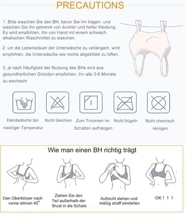 3 шт. комплект бюстгальтерів BHS для жінок з кісточками: класичний комплект, комфортний, безшовний, з підтримкою, для спорту та сну. Ідеально для великих грудей, повсякденного носіння, йоги. BHS, 90B, J09#