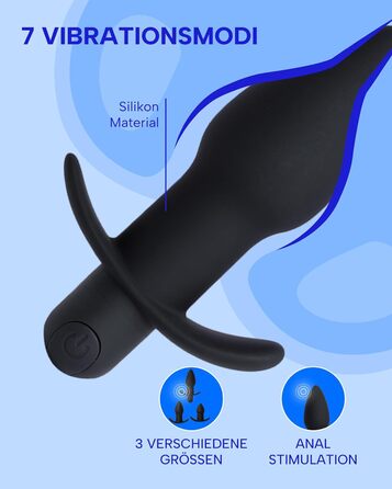 Анальний вібратор MySecretCase Analplug з пультом дистанційного керування, 10 режимів вібрації, USB-зарядка, для чоловіків та жінок