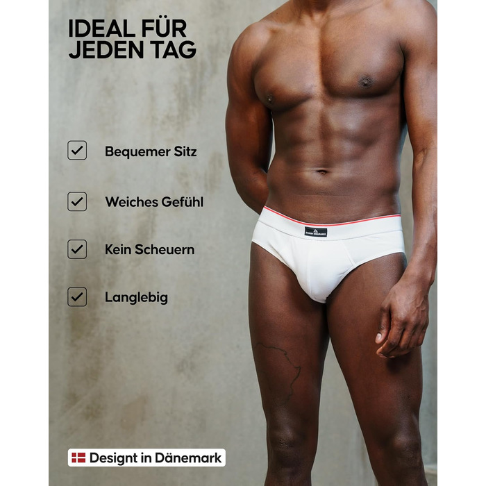 Боксеры чоловічі DANISH ENDURANCE 6 шт. (XXL, чорний) - бавовна, дихаючі, м'які, без етикетки