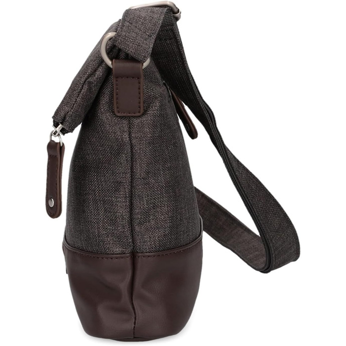 Жіноча сумка-кросбоді Zwei Olli OT6 Rolltop, водонепроникна сумка через плече 2.4 л, двоколірний дизайн (Espresso)