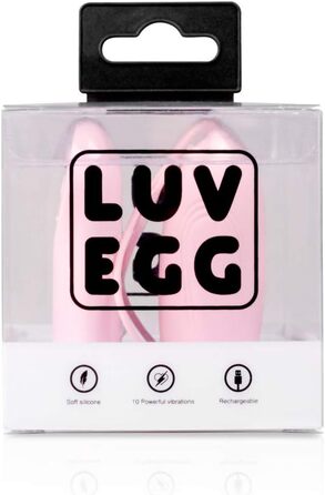 Вібраційний масажер LUV EGG з пультом керування - для пар та початківців. 10 режимів, водонепроникний, перезаряджається, зелений (рожевий)