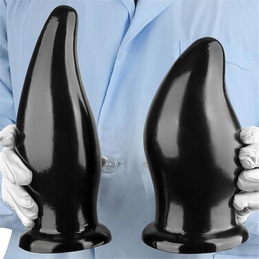Анальний плагін великого розміру (L, чорний) для чоловіків та жінок - SM іграшка для анального сексу