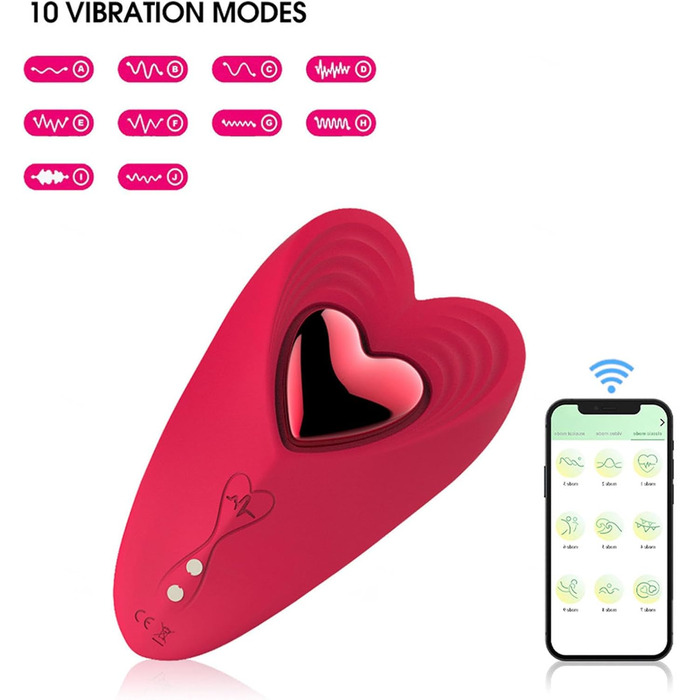 Вібратор для жінок та пар з пультом дистанційного керування, 10 режимів, Butterfly Vibrator