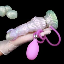 Анальний дилататор з силікону Axcroo з 5 кульками, надувний, з порожнистими кульками, для анусу, SM-іграшка для жінок та чоловіків