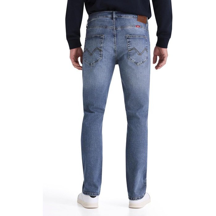 Чоловічі джинси Hero by John Edoox Denver Straight Fit, прямий крій, Vintage Blue (31W / 30L)