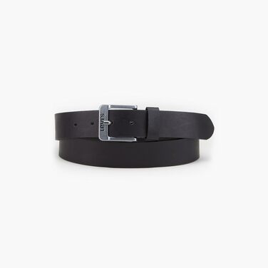 Чоловічий шкіряний ремінь Levi's Free Regular Black, 120 см