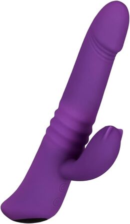 Вібратор EIS, кролик, 22,5 см, водонепроникний, акумуляторний, з нагріванням, з м'якого силікону