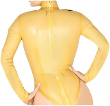 Латексний catsuit Gaylop: прозорий, сексуальний, з блискавками. Костюм для тіла, боді. Розмір M