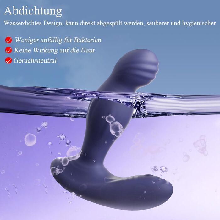 Анальні вібратори BDSMYEE: набір з пультом дистанційного керування, 10 режимів, 360° обертання. Для чоловіків.