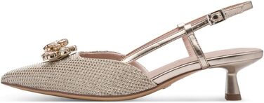 Жіночі босоніжки Tamaris Slingpumps з відкритим носком, комбіновані (текстиль/синтетика), колір Pearl Glam, розмір 39 EU