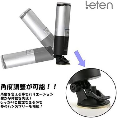 Leten X-9 Телескопічний мастурбатор, 700 г, Чорний - Срібний