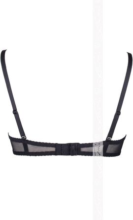 Axami V-5891 Meteorite Hebe BH: чорна мереживна бюстгальтер з регульованими бретелями, розмір EU 75E