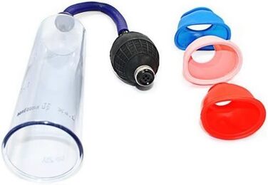 Вакуумна помпа для збільшення статевого члена Eeddoo® Premium - 3 насадки. Для чоловіків, збільшення ерекції, тренування потенції, анти-імпотенція.