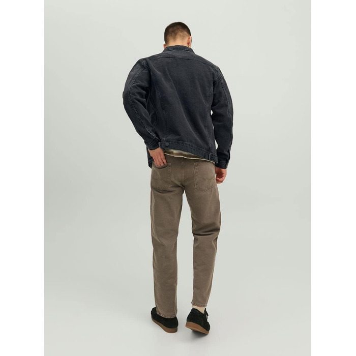 Чоловіча джинсова куртка JACK & JONES чорного кольору, розмір XXL