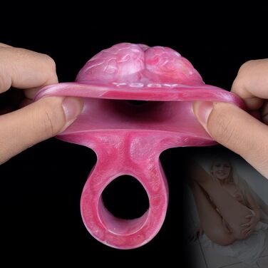 Пеніс-колготка, кільце для яєчок, збільшувач пеніса, секс-іграшка рожевого кольору