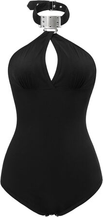 Чорний ромпер з коміром у готичному стилі LittleForBig 3XL (бавовна)